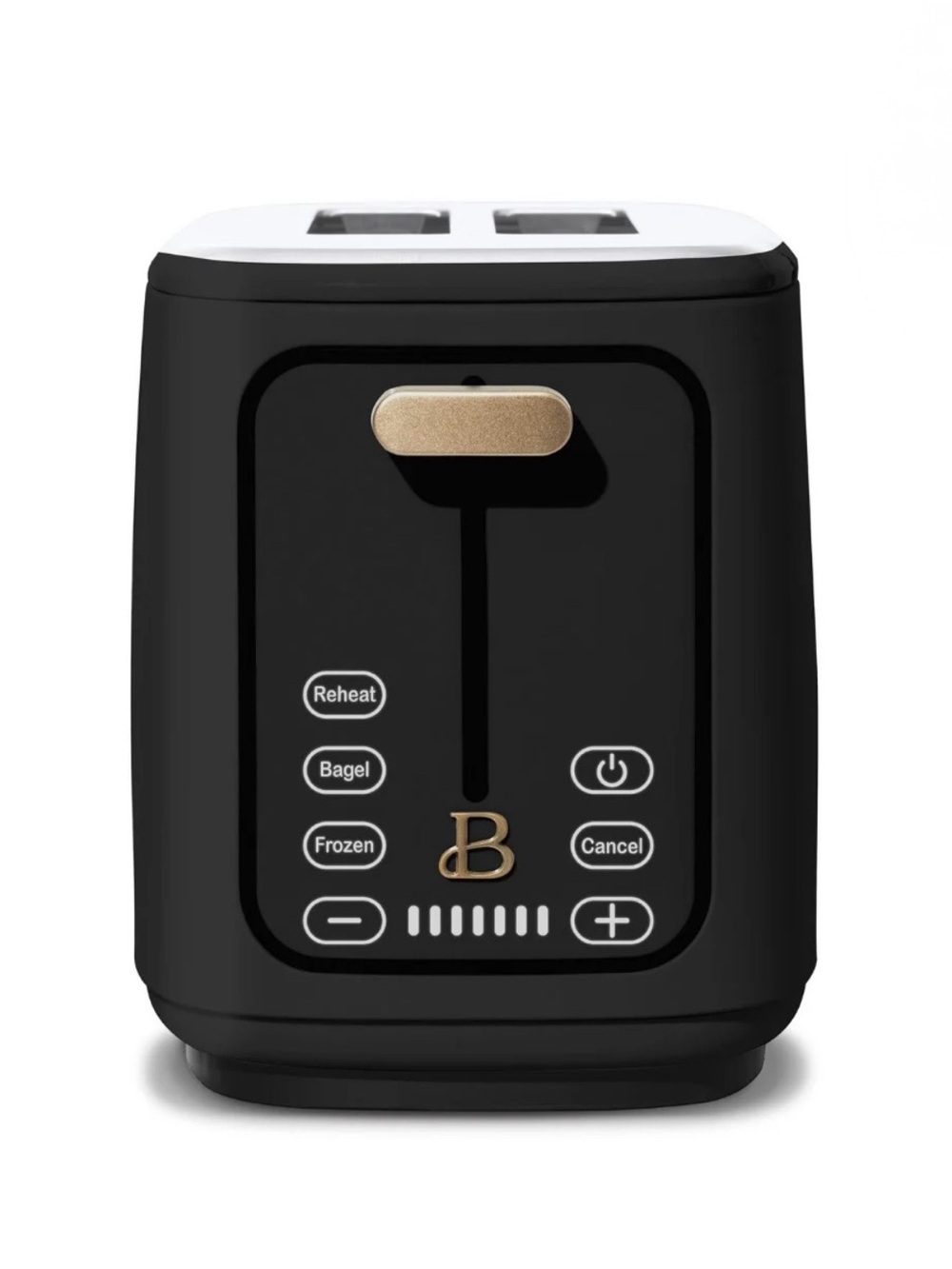 2-Slice Toaster with Touch-Activated Display, Black Sesame